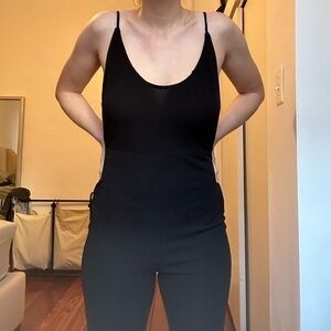 Rumor Boutique Black Jumpsuit with Open Back